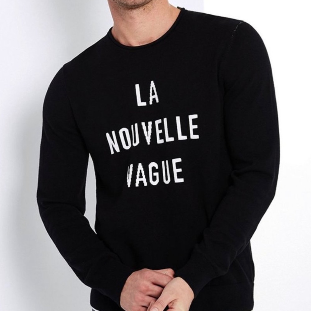 NWT AG Adriano Goldschmied Cedric Crew Neck Sweater La Nouvelle Vague Me…